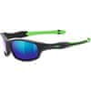 Uvex Sportstyle 507 sončna očala, otroška, mat črno-zelena