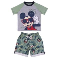 Disney 2200006977 Mickey fantovski komplet majice in kratkih hlač, zelen, 98