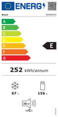 Bosch KIF86PFE0 hladilnik, kombinirani, vgradni