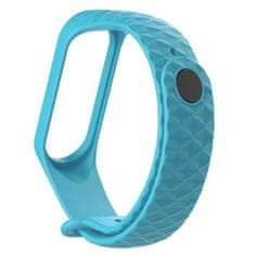 BStrap Silicone Diamond pašček za Xiaomi Mi Band 3/4, light blue