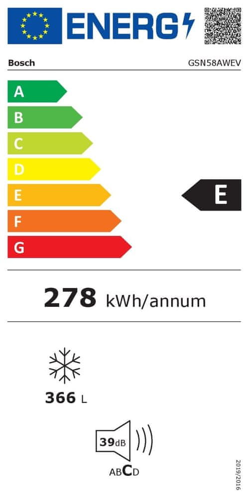 Bosch GSN58AWEV prostostoje?i zamrzovalnik