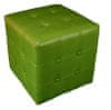 Tabure, a živo zelena, 38x38x38 cm