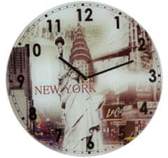 Dekko Stenska ura, Ney York City, na stekleni podlagi