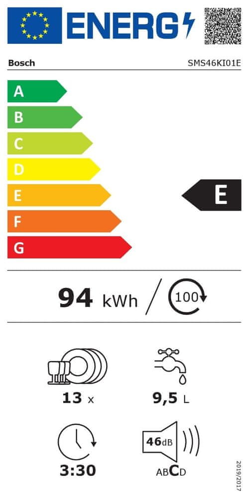 Bosch pomivalni stroj SMS46KI01E