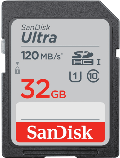 SanDisk Ultra SDHC spominska kartica, 32 GB