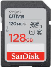 SanDisk Ultra spominska kartica, SDXC, 128 GB, 120 MB/s (SDSDUN4-128G-GN6IN)