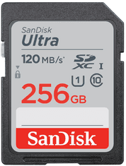 SanDisk Ultra spominska kartica, SDXC, 256 GB, 120 MB/s (SDSDUN4–256G-GN6IN)