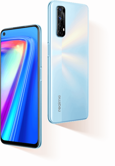 realme 7 pametni telefon, 6GB/64GB, Mist White