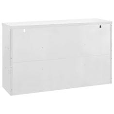 Vidaxl Kuhinjska stenska omarica 120x40x75 cm nerjaveče jeklo