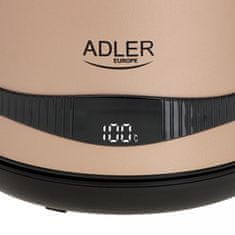 Adler AD1295 grelnik vode 1,7 L, z LCD zaslonom, barva šampanjca
