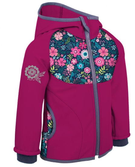 Unuo Rože dekliška softshell jakna, nepodložena