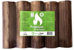 GREENHEAT PALETA 96 KOM lesnih briketov Greenheat Premium PVC 10kg