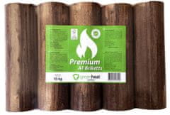 GREENHEAT PALETA 96 KOM lesnih briketov Greenheat Premium PVC 10kg