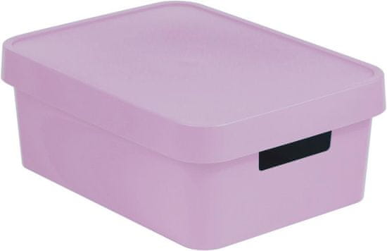 Curver Infinity škatla za shranjevanje s pokrovom, roza, 11 l