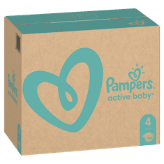 Pampers Active Baby plenice, vel. 4, 9–14 kg, 180 kosov - odprta embalaža