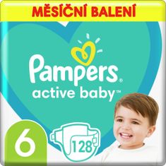 Pampers Active Baby plenice, vel. 6, 13–18 kg, 128 kosov