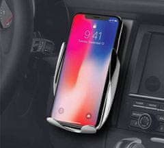 Netscroll Držalo za telefon in brezžični polnilec za avto v enem, Car Energy DUO