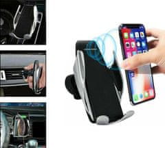 Netscroll Držalo za telefon in brezžični polnilec za avto v enem, Car Energy DUO