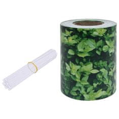 Vidaxl Vrtno platno PVC 35x0,19 m zeleno