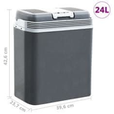 Vidaxl Prenosna termoelektrična hladilna torba 24 L 12 V 230 V A+++