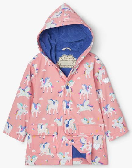 Hatley dekliška nepremočljiva jakna za dež Magical Pegasus Colour Changing S21RPK1336
