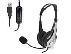 Ewent EW3565 slušalke, USB, mikrofon