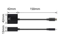Ewent EW9825 USB-C v DisplayPort 4K adapter, črn
