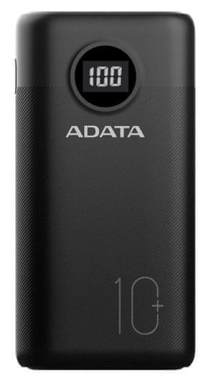 A-Data prenosna baterija Adata Powerbank 10 000 mAh AP10000QCD-DGT-CBK, črna - Odprta embalaža