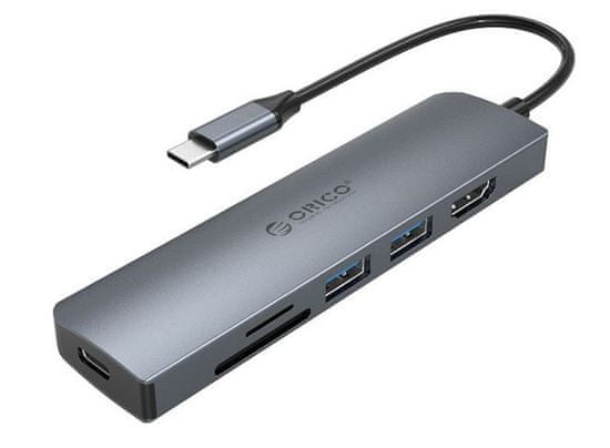 Orico MC-U601P USB-C priključna postaja, 6 v 1