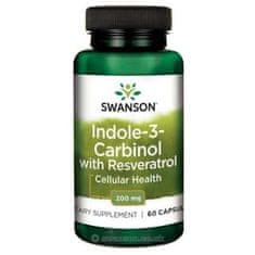 Swanson Indol-3-karbinol z resveratrolom, 200 mg, 60 kapsul