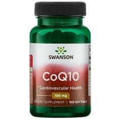 Swanson CoQ10 (koencim Q10), 100 mg, 100 mehkih žel
