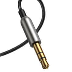 BASEUS BA01 Bluetooth 5.0 avdio sprejemnik kabel AUX priključek avdio adapter črne barve