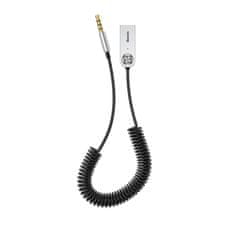 BASEUS BA01 Bluetooth 5.0 avdio sprejemnik kabel AUX priključek avdio adapter črne barve