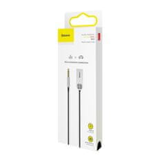 BASEUS BA01 Bluetooth 5.0 avdio sprejemnik kabel AUX priključek avdio adapter črne barve