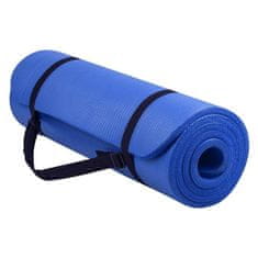 MG Gymnastic Yoga Premium protidrsna podloga za vadbo 10mm + ovitek, modra