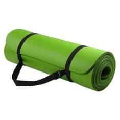 MG Gymnastic Yoga Premium protidrsna podloga za vadbo 10mm + ovitek, zelena