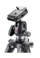 Manfrotto Compact Advanced aluminijasto stojalo z krogljično glavo, črn (MKCOMPACTADVBH) + GRATIS nosilec za telefon "MCLAMP" - POŠKODOVANA EMBALAŽA!