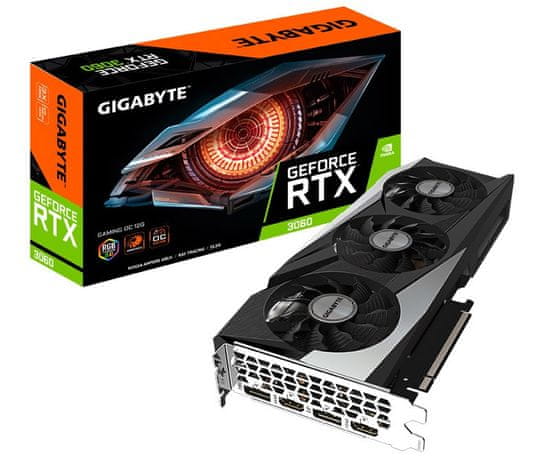 Gigabyte GAMING OC GeForce RTX 3060 grafična kartica, 12 GB GDDR6 (GV-N3060GAMING OC-12GD)