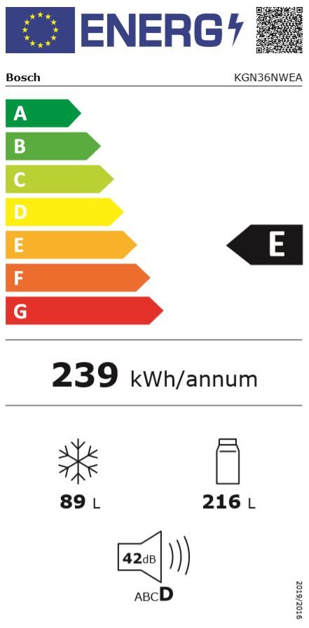 Bosch KGN36NWEA hladilnik, kombinirani