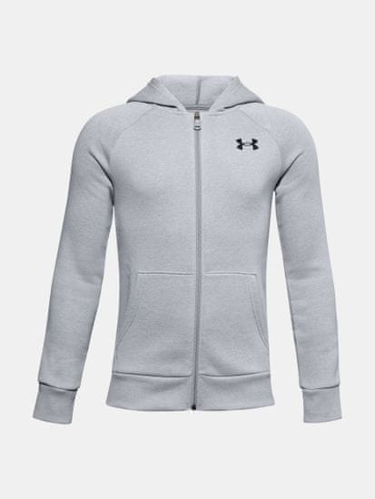 Under Armour Pulover Ua Rival Cotton Fz Hoodie-Gry