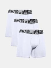 Under Armour Bokser spodnjice UA Charged Cotton 6in 3 Pack-WHT M