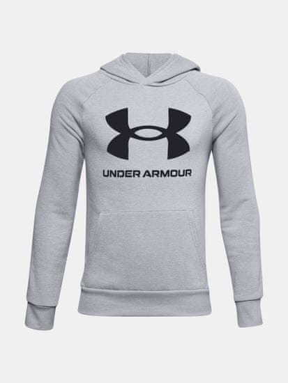 Under Armour Pulover RIVAL FLEECE HOODIE-GRY