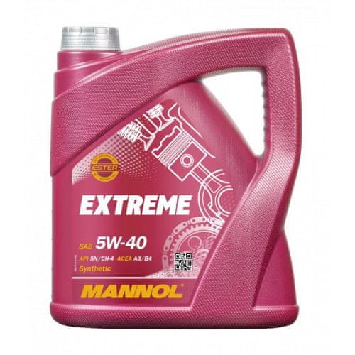 Mannol Extreme motorno olje, 5W-40, 4 l