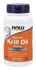 NOW Foods Krill Oil Neptune, 500 mg, 60 mehkih kapsul