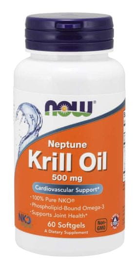 NOW Foods Krill Oil Neptune, 500 mg, 60 mehkih kapsul