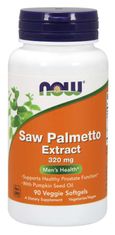NOW Foods Saw Palmetto (Serenoa Creeping) izvleček, 320 mg, 90 zeliščnih mehkih kapsul