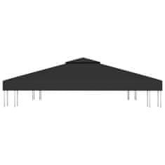 Vidaxl Streha za paviljon 2-delna 310 g/m2 3x3 m črna