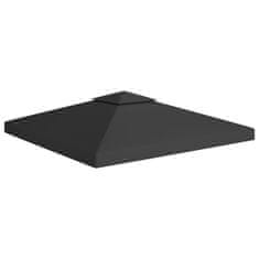 Vidaxl Streha za paviljon 2-delna 310 g/m2 3x3 m črna