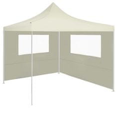 Greatstore 3070421 Gazebo Sidewall with Windows 4x2 m Cream (315310)