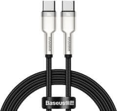 BASEUS polnilni/podatkovni kabel CATJK-C01 USB-C moški na USB-C moški, 100 W, 1 m , črni